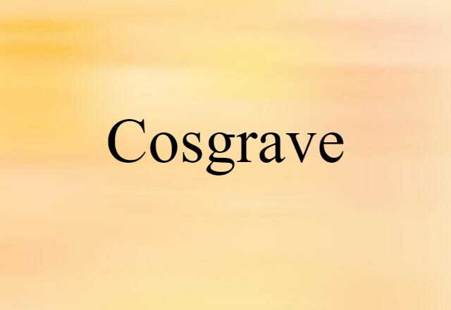 Cosgrave