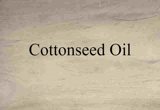 cottonseed oil