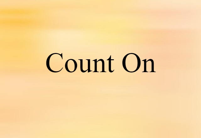 count on