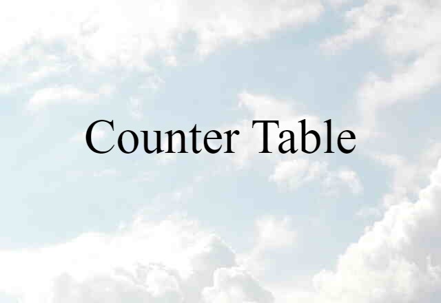 counter table