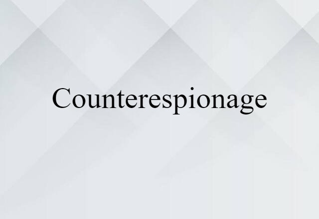 counterespionage