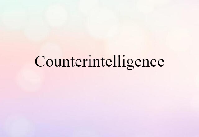 counterintelligence