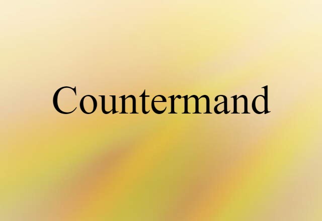 countermand