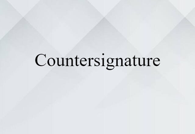 countersignature