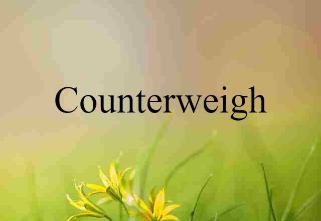 counterweigh