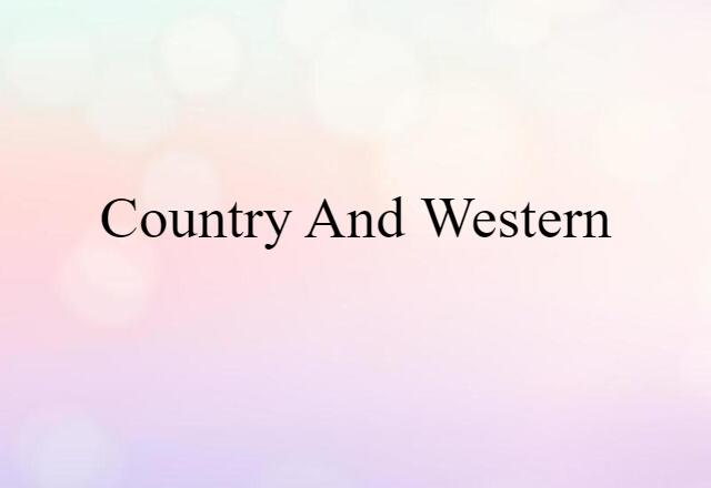 country-and-western