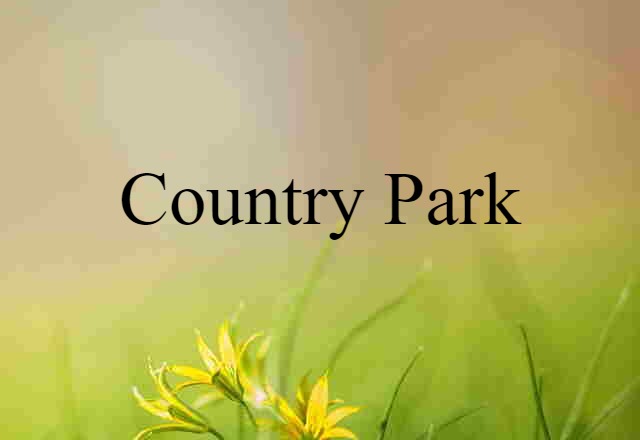 Country Park (noun) Definition, Meaning & Examples