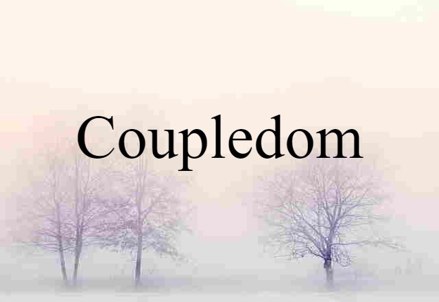 Coupledom (noun) Definition, Meaning & Examples