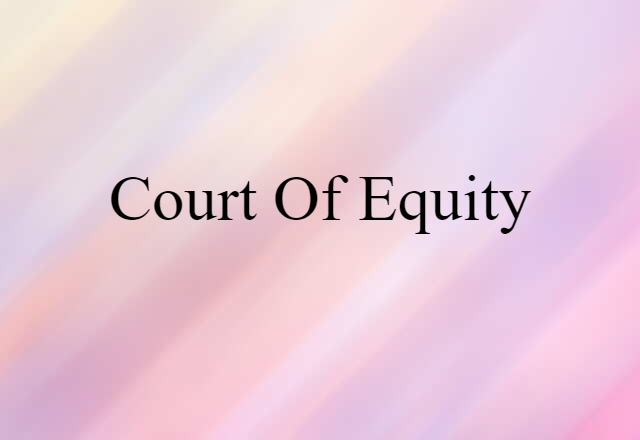 court of equity