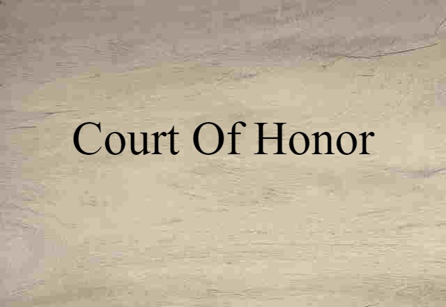 court of honor