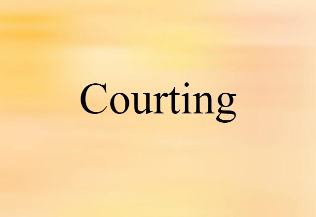 Courting (noun) Definition, Meaning & Examples