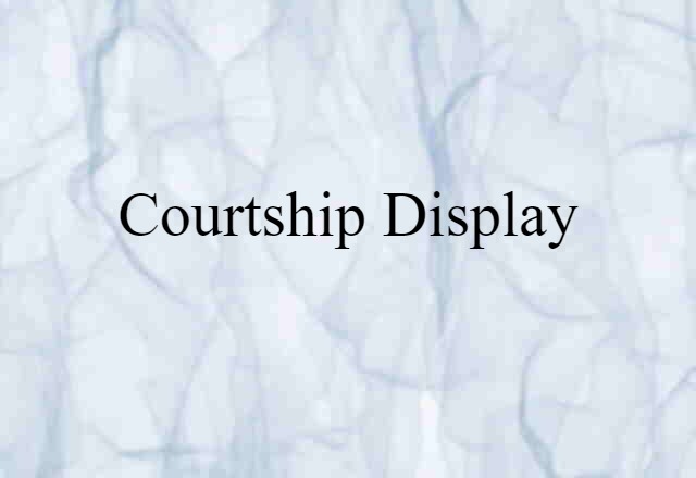 courtship display