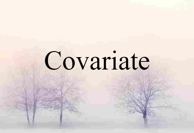 Covariate (noun) Definition, Meaning & Examples