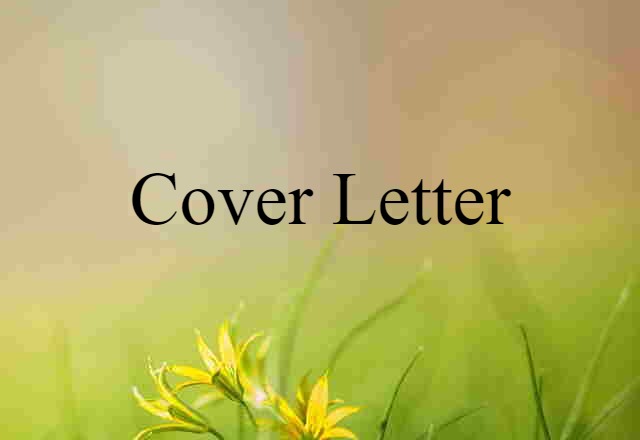 cover letter