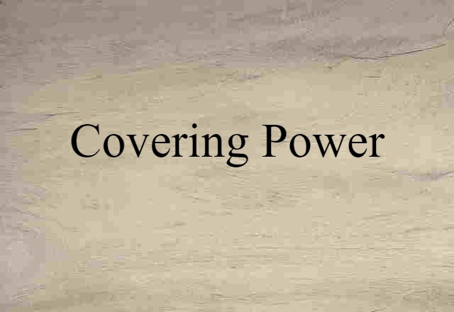 covering power