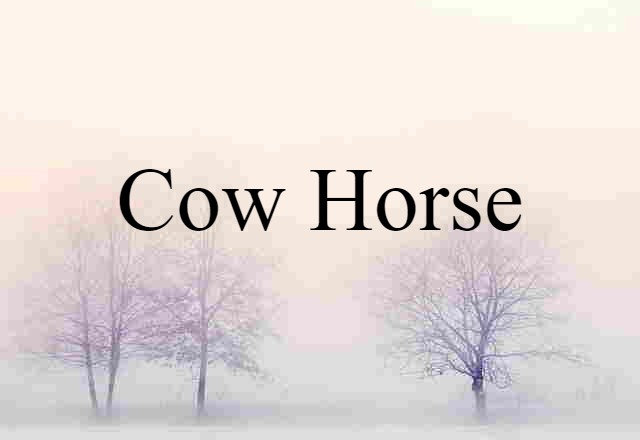 cow horse