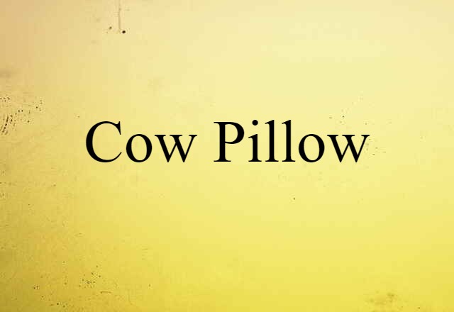 cow pillow