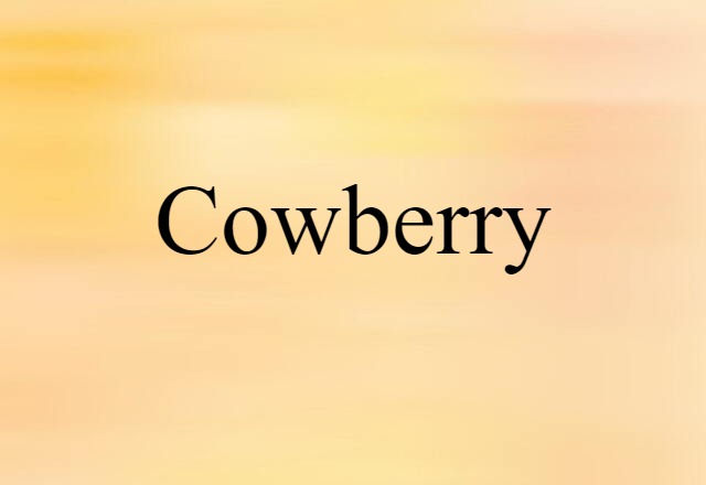 cowberry