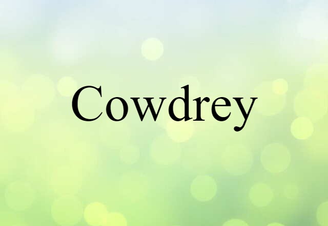 Cowdrey