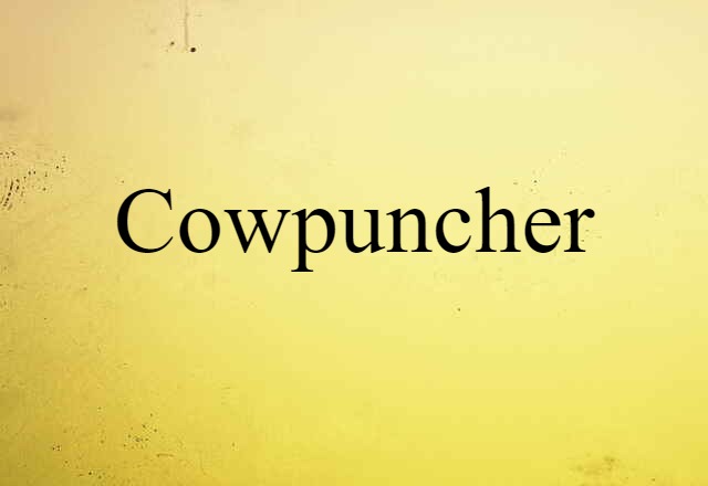 Cowpuncher (noun) Definition, Meaning & Examples