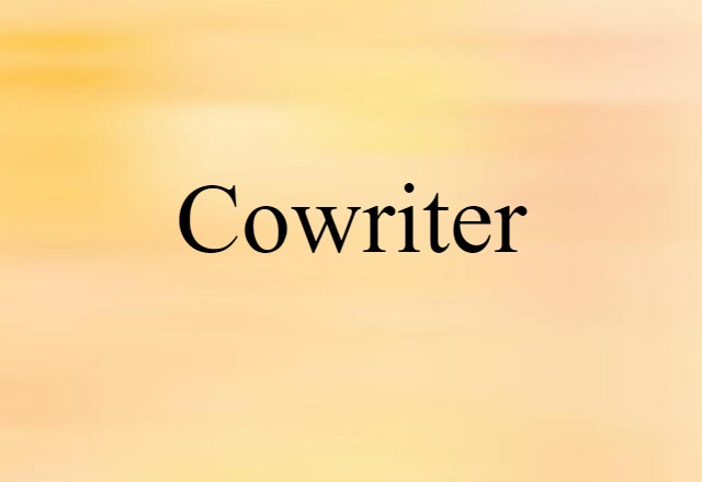 cowriter