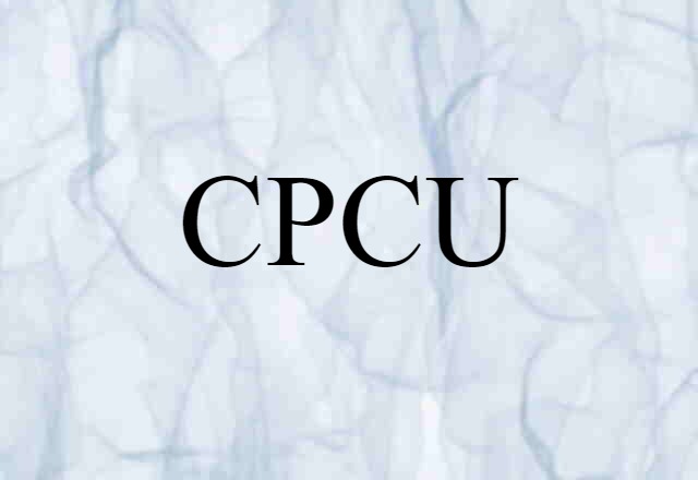 CPCU (noun) Definition, Meaning & Examples