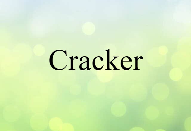 Cracker (noun) Definition, Meaning & Examples