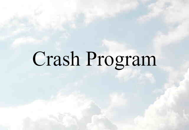 crash program