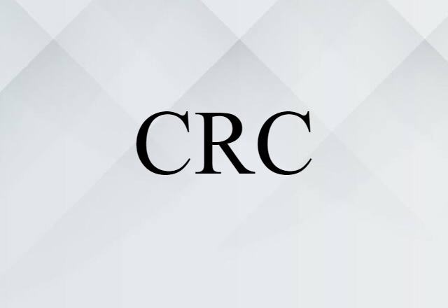 CRC (noun) Definition, Meaning & Examples