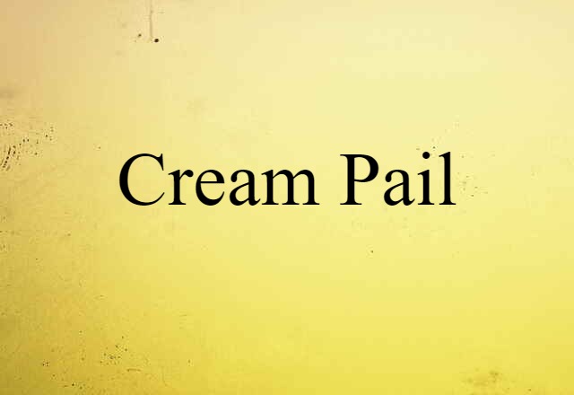 cream pail