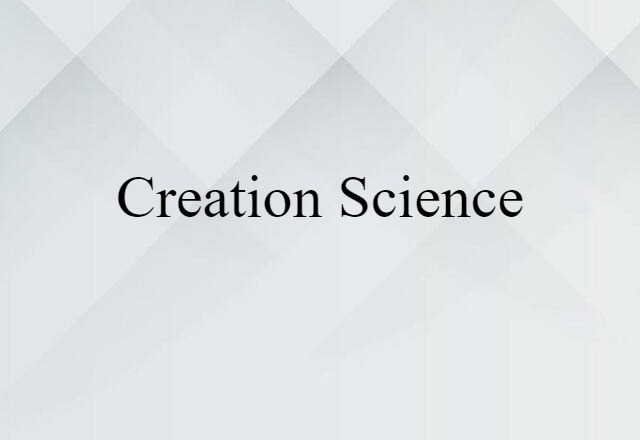 creation science