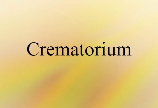 crematorium