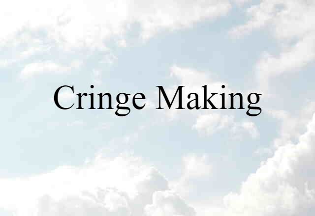 Cringe-making (noun) Definition, Meaning & Examples