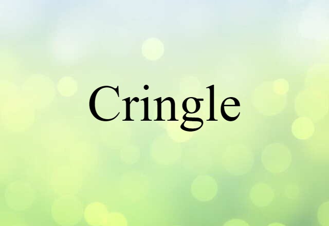 Cringle (noun) Definition, Meaning & Examples