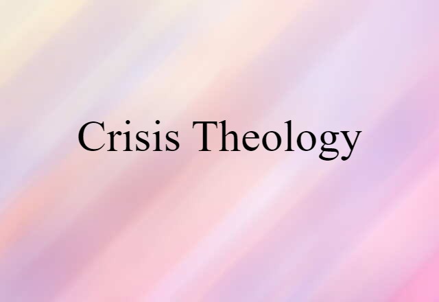 crisis theology