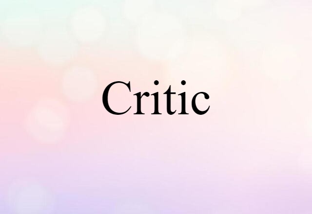 critic