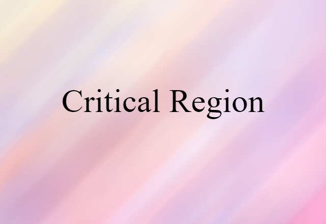 critical region