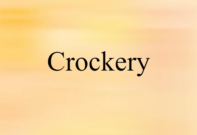 crockery