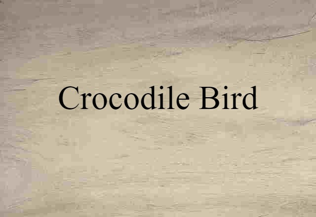 crocodile bird