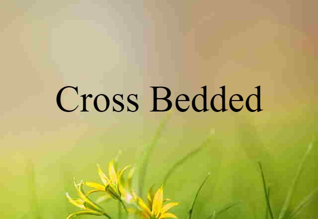 cross-bedded