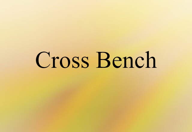 cross bench