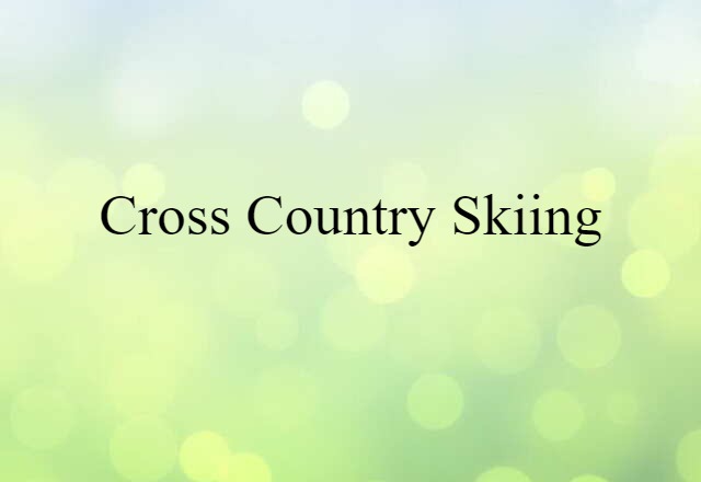 cross-country skiing