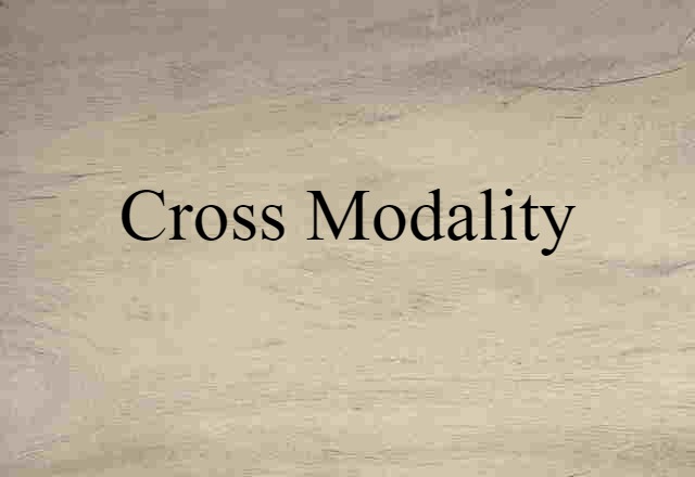 cross-modality