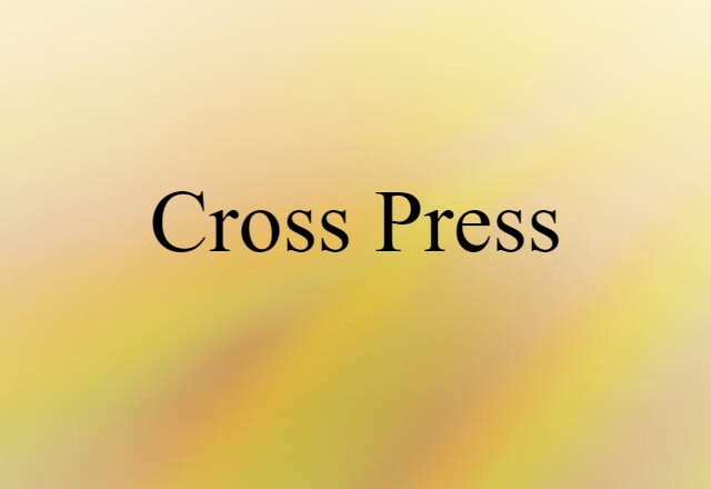 cross press