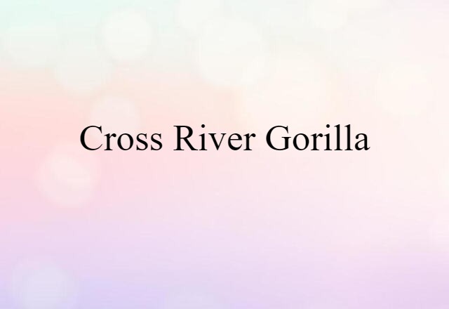 Cross River gorilla