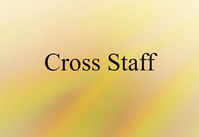 cross-staff