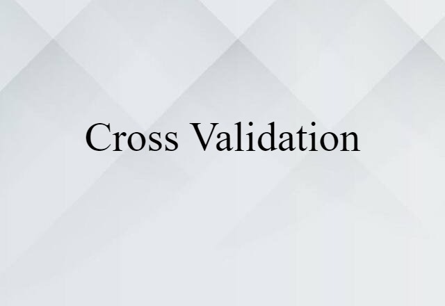 cross validation