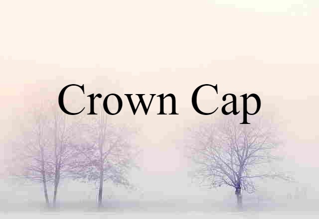 Crown Cap (noun) Definition, Meaning & Examples