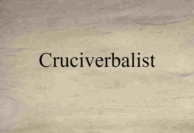 cruciverbalist