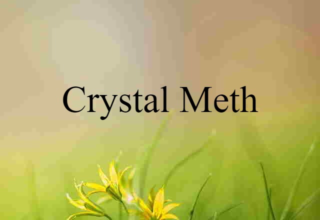 Crystal Meth (noun) Definition, Meaning & Examples